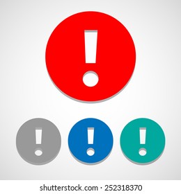 exclamation mark icon great for any use. Vector EPS10.