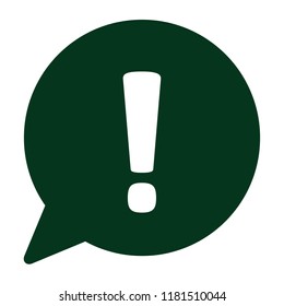 Exclamation mark icon. Hazard warning symbol. Attention sign icon. Vector.