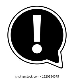 Exclamation mark icon. Hazard warning symbol. Attention sign icon. Vector.