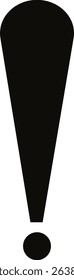 Exclamation mark icon isolated on transparent background. Precautions circle symbol design. Emergency Warning Sign vector illustration. Speech bubble with exclamation mark.