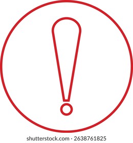 Exclamation mark icon isolated on transparent background. Precautions circle symbol design. Emergency Warning Sign vector illustration. Speech bubble with exclamation mark.