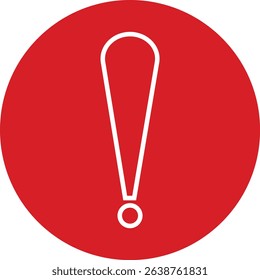 Exclamation mark icon isolated on transparent background. Precautions circle symbol design. Emergency Warning Sign vector illustration. Speech bubble with exclamation mark.