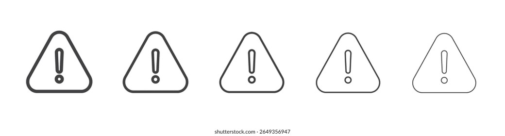 Ausrufezeichen Symbol Liniendiagramm-Illustrationssymbol
