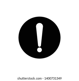 Exclamation mark icon symbol vector sign