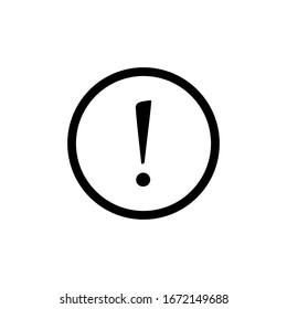 Icono De Marca De Exclamación En El Vector De Diseño De Diseño De Moda Eps 10