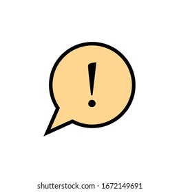 Exclamation Mark Icon In Trendy  Design Vector Eps 10