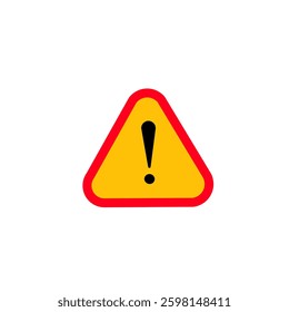 exclamation mark icon with triangle frame. attention icon, warning icon,
