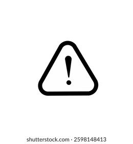 exclamation mark icon with triangle frame. attention icon, warning icon,
