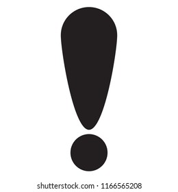 Exclamation mark icon, unique exclamation mark, cute exclamation mark.