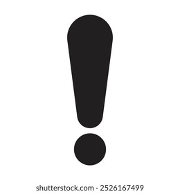 Exclamation mark icon, unique exclamation mark, cute exclamation mark. Vector illustration.
