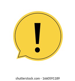 Exclamation mark icon vector. Attention sign symbol. Warning alert icon.