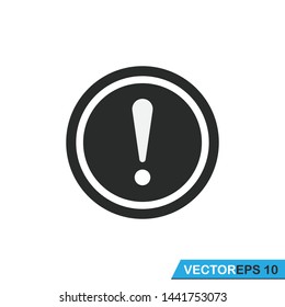 exclamation mark icon vector design template