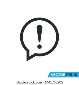exclamation mark icon vector design template