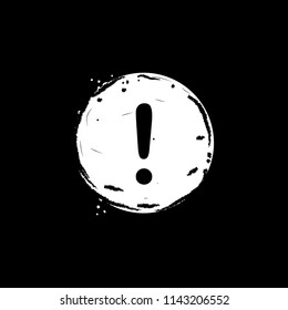Exclamation mark icon vector illustration