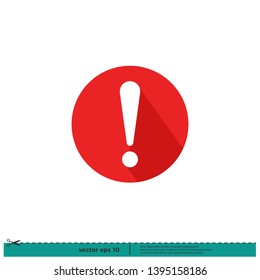 Exclamation Mark Icon Vector Illustration