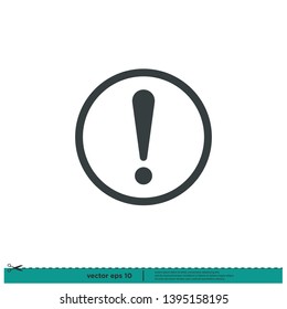 Exclamation Mark Icon Vector Illustration