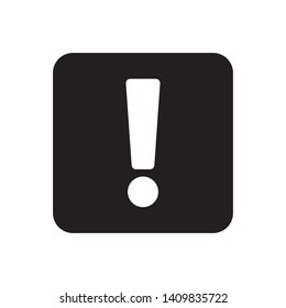 Exclamation Mark Icon Vector Illustration