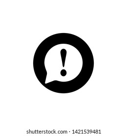 Exclamation Mark Icon Vector Illustration - Vector