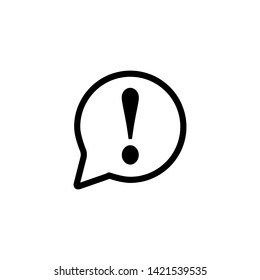 Exclamation Mark Icon Vector Illustration - Vector
