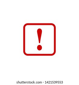 Exclamation Mark Icon Vector Illustration - Vector
