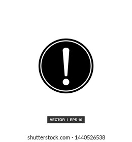 Exclamation Mark Icon Vector Illustration