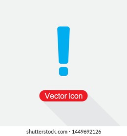 Exclamation Mark Icon Vector Illustration Eps10