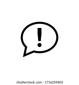 Icono de signo de exclamación ilustración vectorial