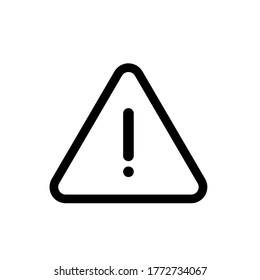 Exclamation mark icon, vector illustration. Flat design style. vector exclamation mark icon illustration isolated on white background, exclamation mark icon Eps10. 
