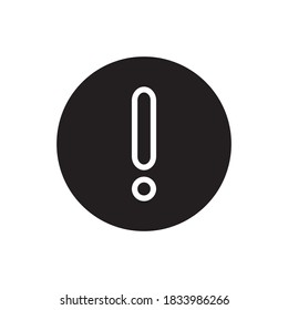 Exclamation Mark Icon Vector Illustration Flat Design