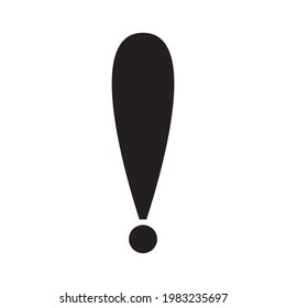 exclamation mark icon vector illustration symbol