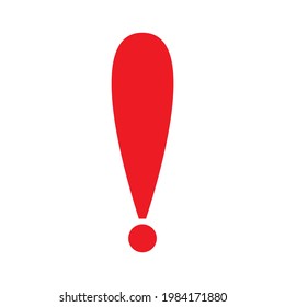 exclamation mark icon vector illustration symbol