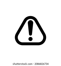 Exclamation mark icon vector illustration