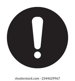 exclamation mark icon vector illustration symbol design