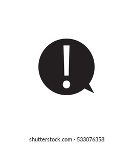 exclamation mark icon, vector illustration EPS 10