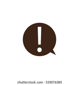 exclamation mark icon, vector illustration EPS 10