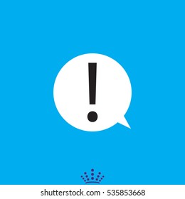 exclamation mark icon, vector illustration EPS 10