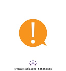 exclamation mark icon, vector illustration EPS 10