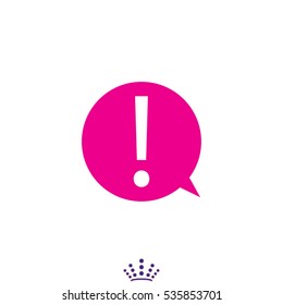 exclamation mark icon, vector illustration EPS 10