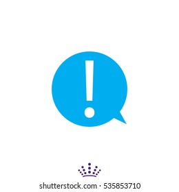 exclamation mark icon, vector illustration EPS 10