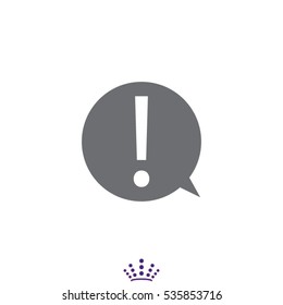 exclamation mark icon, vector illustration EPS 10
