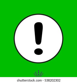 exclamation mark icon, vector illustration EPS 10