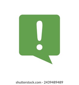 Exclamation Mark Icon Vector Symbol Illustration Design