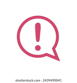 Exclamation Mark Icon Vector Symbol Illustration Design