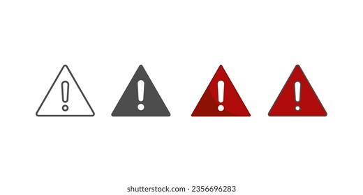 Icono de marca de exclamación, icono de advertencia