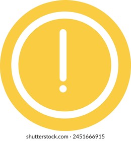 Exclamation mark icon, warning icon, exclamation mark button