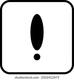 exclamation mark icon, warning danger icon sign