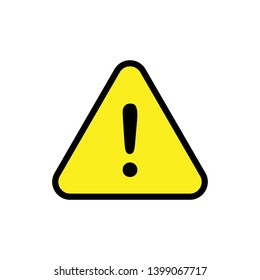 exclamation mark icon, warning sign icon vector