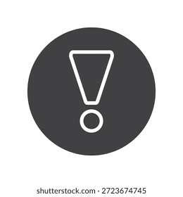 Icono de signo de exclamación, símbolo de advertencia, signo de alerta, icono de atención, Vector de precaución, símbolo de aviso importante, marca de alerta, icono de advertencia, signo de atención, icono de precaución.