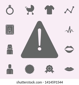 exclamation mark icon. web icons universal set for web and mobile