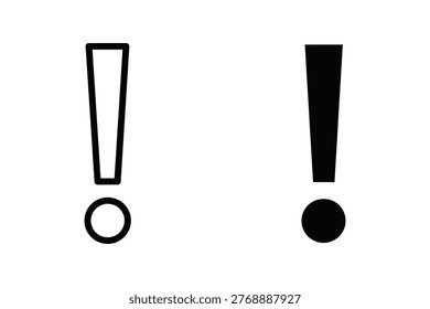 Exclamation Mark Icons - Warning, Alert, Emphasis, Important Information